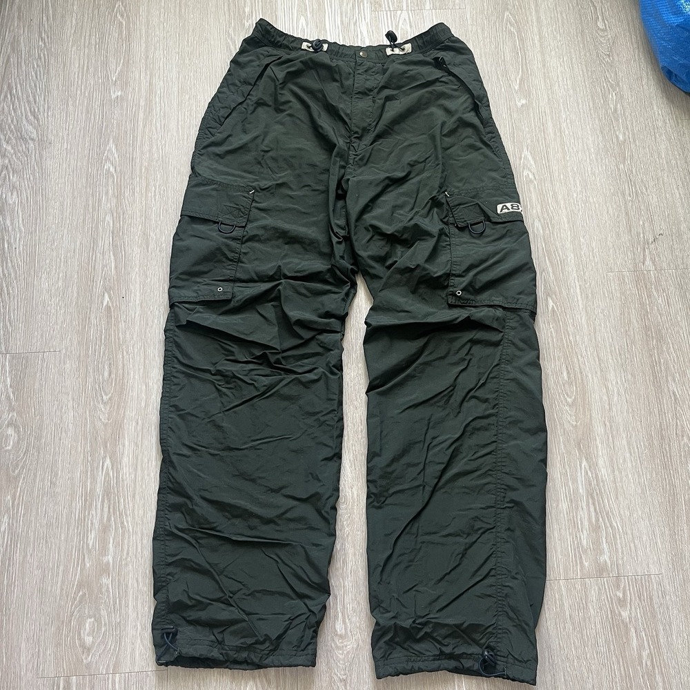 Vintage Aeropostale Paratrooper Pants Mens Size Medium Olive Utility Cargo Y2K